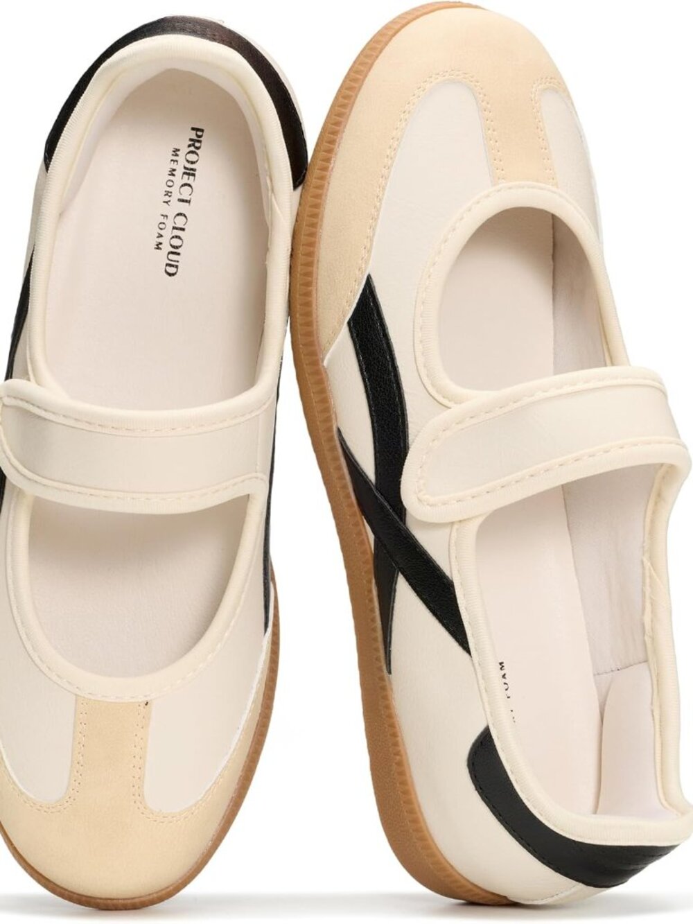 Fashion-Forward Women's Mary Jane Flats - Lightweight & Water-Resistant Sneakers